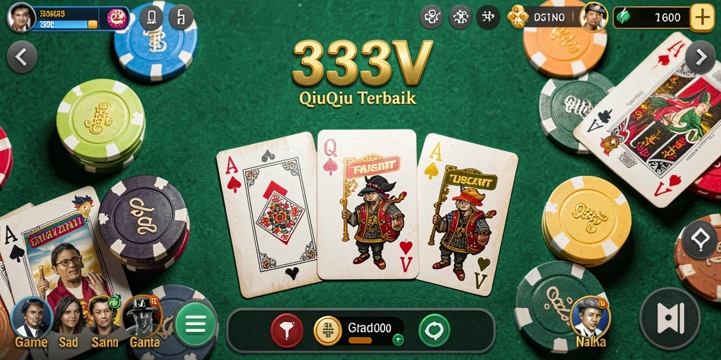 Tampilan seru dari gameplay QiuQiu di 333V.