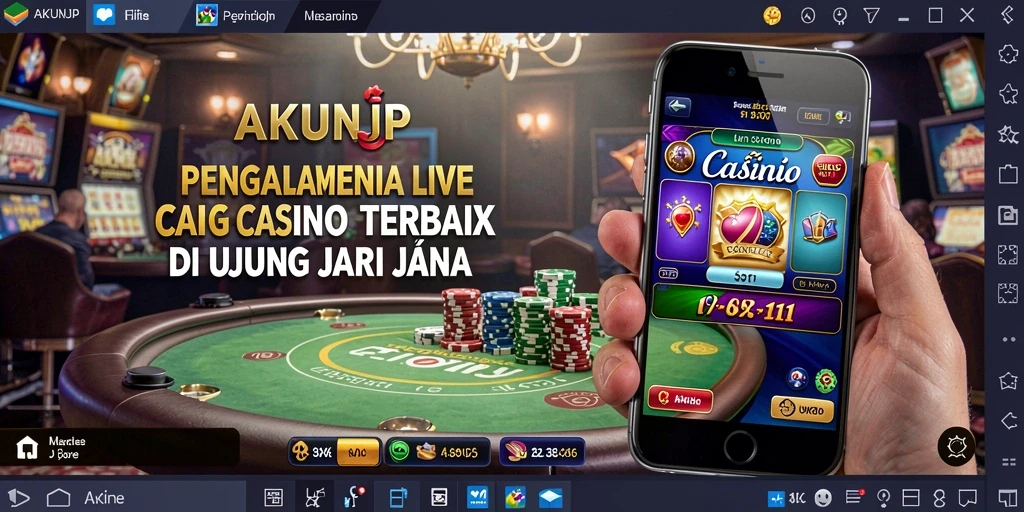 Tampilan gameplay Live Casino AKUNJP yang mendebarkan dan interaktif.