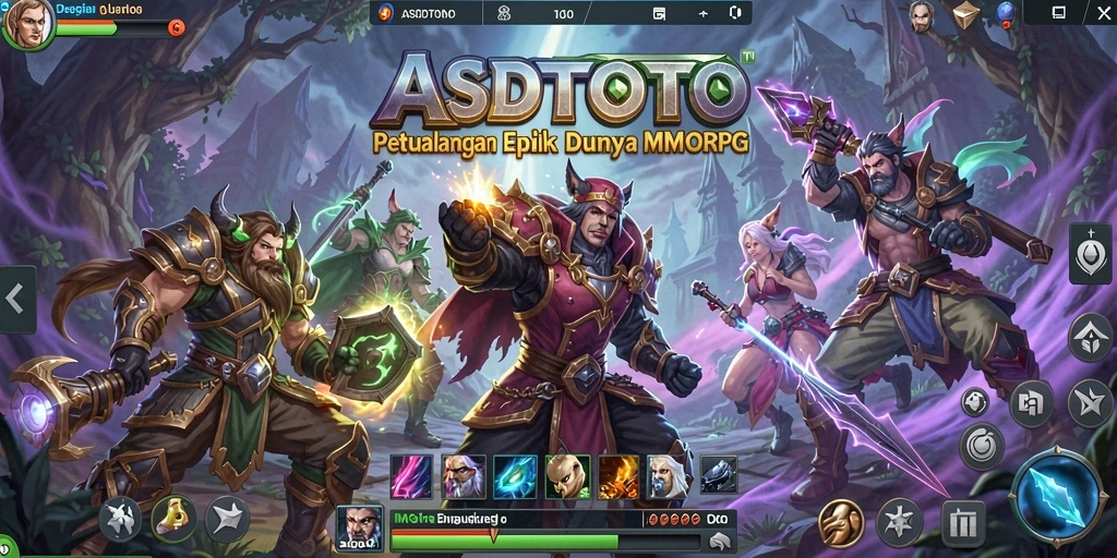 Tampilan gameplay seru ASDTOTO dalam dunia MMORPG yang luas.