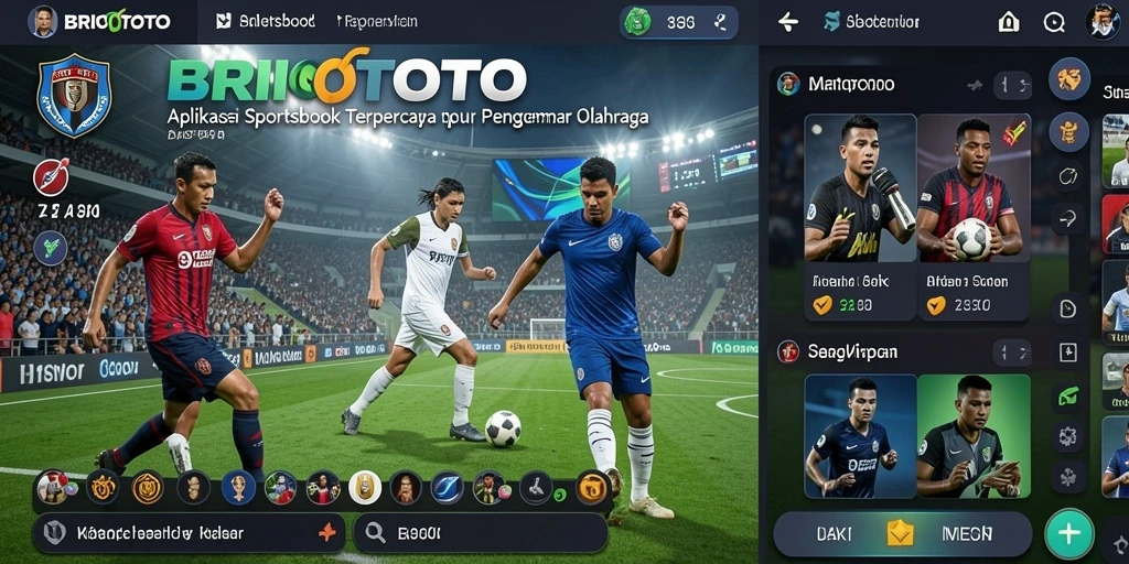 Tampilan gameplay BRIOTOTO dalam aplikasi Sportsbook yang menarik.