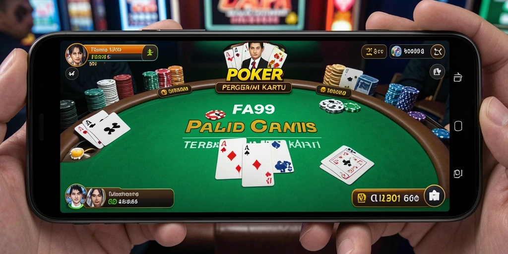 Tangkapan layar gameplay <strong>FA99</strong> menunjukkan pemain berkompetisi dalam Poker.