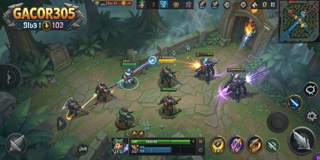 Tampilan gameplay strategis di GACOR305 yang penuh tantangan.