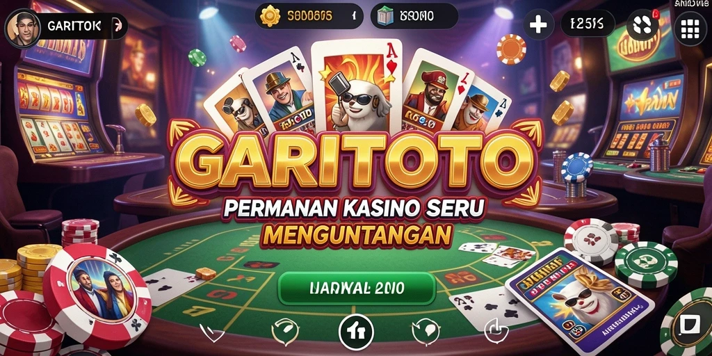Tampilan gameplay menarik dari aplikasi Kasino GARITOTO.
