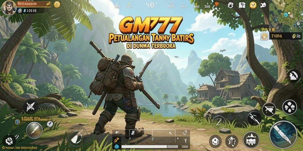 Tampilan gameplay <strong>GM777</strong> yang memukau dalam dunia terbuka.