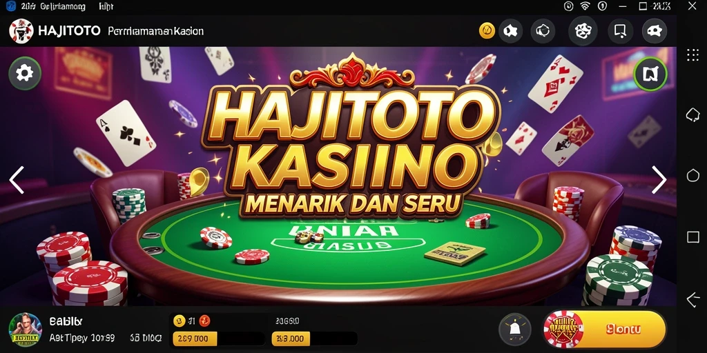Tampilan gameplay seru di aplikasi Kasino HAJITOTO.