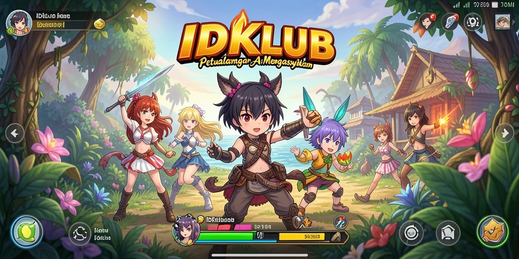 Tampilan seru dari gameplay IDKLUB yang memukau.