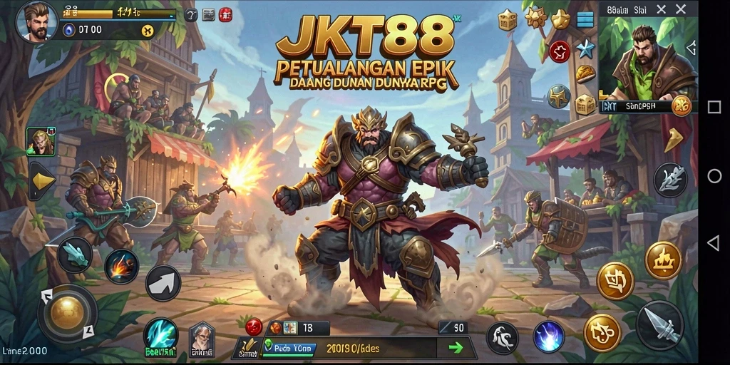 Tangkapan layar gameplay <strong>JKT88</strong> menunjukkan pertarungan seru dan grafis menakjubkan.