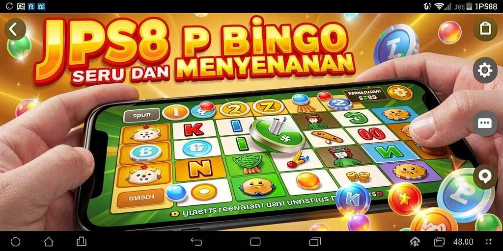 Screenshot utama JPS88 menampilkan gameplay Bingo yang seru.