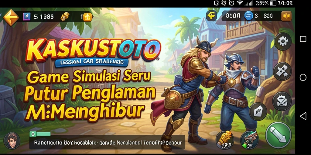 Screenshot KASKUSTOTO menunjukkan gameplay simulasi yang menarik dan dinamis.