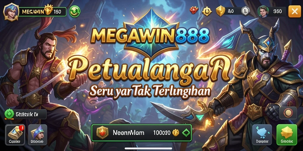 Tampilan gameplay MEGAWIN888 menampilkan petualangan yang seru dan grafis memukau.