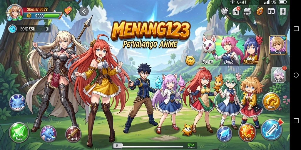 Tangkapan layar MENANG123 menunjukkan aksi seru dan karakter anime yang menawan.