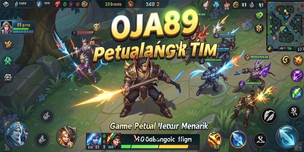 Screenshot gameplay OJA89 menampilkan aksi seru dalam pertempuran tim.