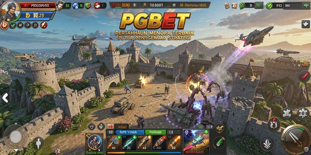 Screenshot PGBET menampilkan aksi seru dalam game Tower Defense.