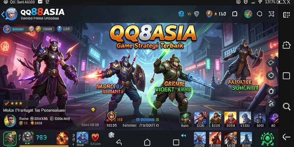 Tampilan gameplay QQ88ASIA yang menarik dan strategis.