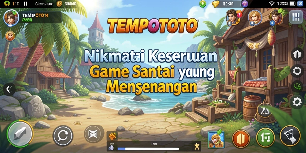 Tangkapan layar TEMPOTOTO dengan gameplay santai yang menarik.