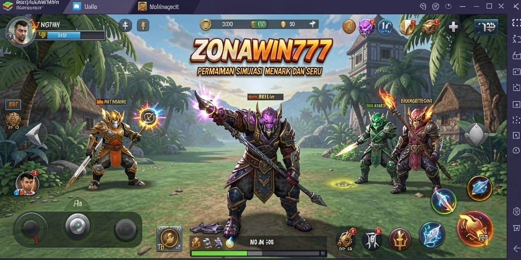 Screenshot menampilkan gameplay menarik dari ZONAWIN777.